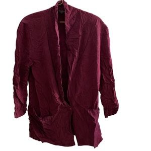 5 for 20 Ellen Figg vintage purple button down blazer W/ shoulder pads